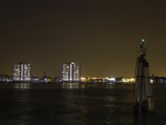 Portsmouth Harbour by night