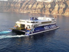 Cyclades Express Arriving in Santorini_4 11-08-10.JPG