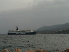 Theofilos at Mytilene port 1/12/2010