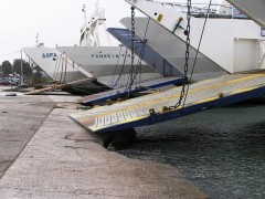 Docks on Port of Kamatero, Salamina