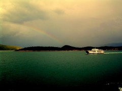 agia irini under the rainbow