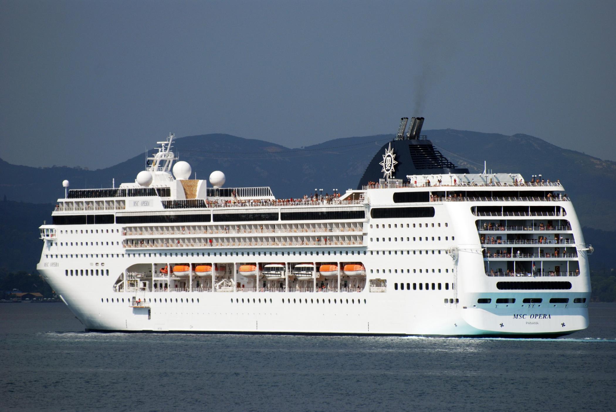 MSC Opera at Corfu