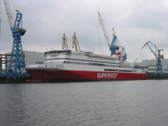 Superfast XII during construction