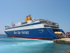 Blue Star "Ithaki" at Syros