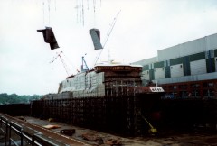 Superfast IX during construction