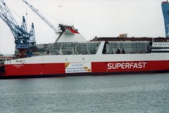 Superfast VII during construction