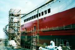 Superfast XII during construction