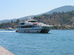 Eurofast I entering Poros harbour 