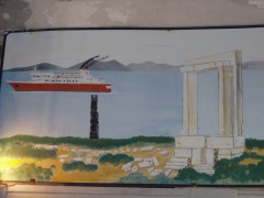 Naxos & Portara Drawing