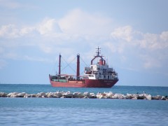 Agia Kyriaki anchored off patra breakwater