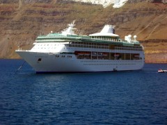 Splendour Of The Seas in Santorini