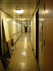 Nissos Rodos Dormitories Corridor in Deck 7