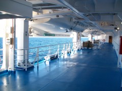 Cruise Europa - Deck under rescue boats