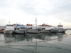 SMALL PASSENGER Ships In Salamina