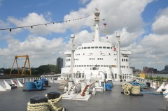 Rotterdam view from the bow