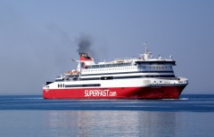 superfast XI arriving@ patras south port 100911f