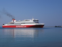 superfast XI arriving@ patras south port 100911h