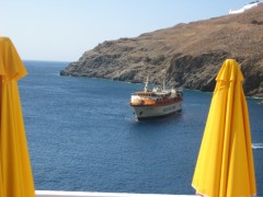 Nissos Kalymnos departs. Astypalea, 4 8 2011