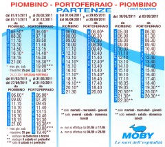 Moby Lines Elba brochure 2011