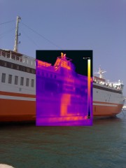Thermography (Picture in Picture) image of Adamantios "Korais" at Piraeus