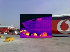 Highspeed 4 at Piraeus - Thermal image embedded in digital photo
