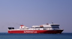superfast I arriving@ patras south port 100911b