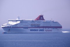 cruise europa @ patras gulf eastbound 150711