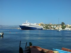 Diagoras moored In Kastellorizo, 9 8 2012