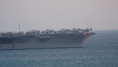 USS Enterprise @ anchor of Faliro coast, Piraeus