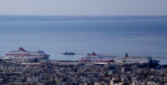 cruise europa ionian queen & lefka ori@ patras south port 281011