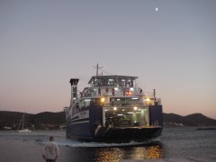 Panorama full astern In  Marmari, 24 8 2012