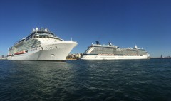 Celebrity Reflection & Celebrity Equinox  together at Piraeus,Greece