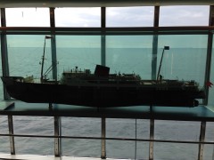 Ship model on board Pearl Seaways
