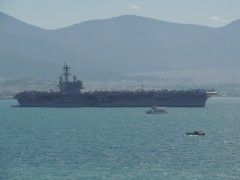 USS George H.W. Bush (CVN-77) at Phaleron Bay