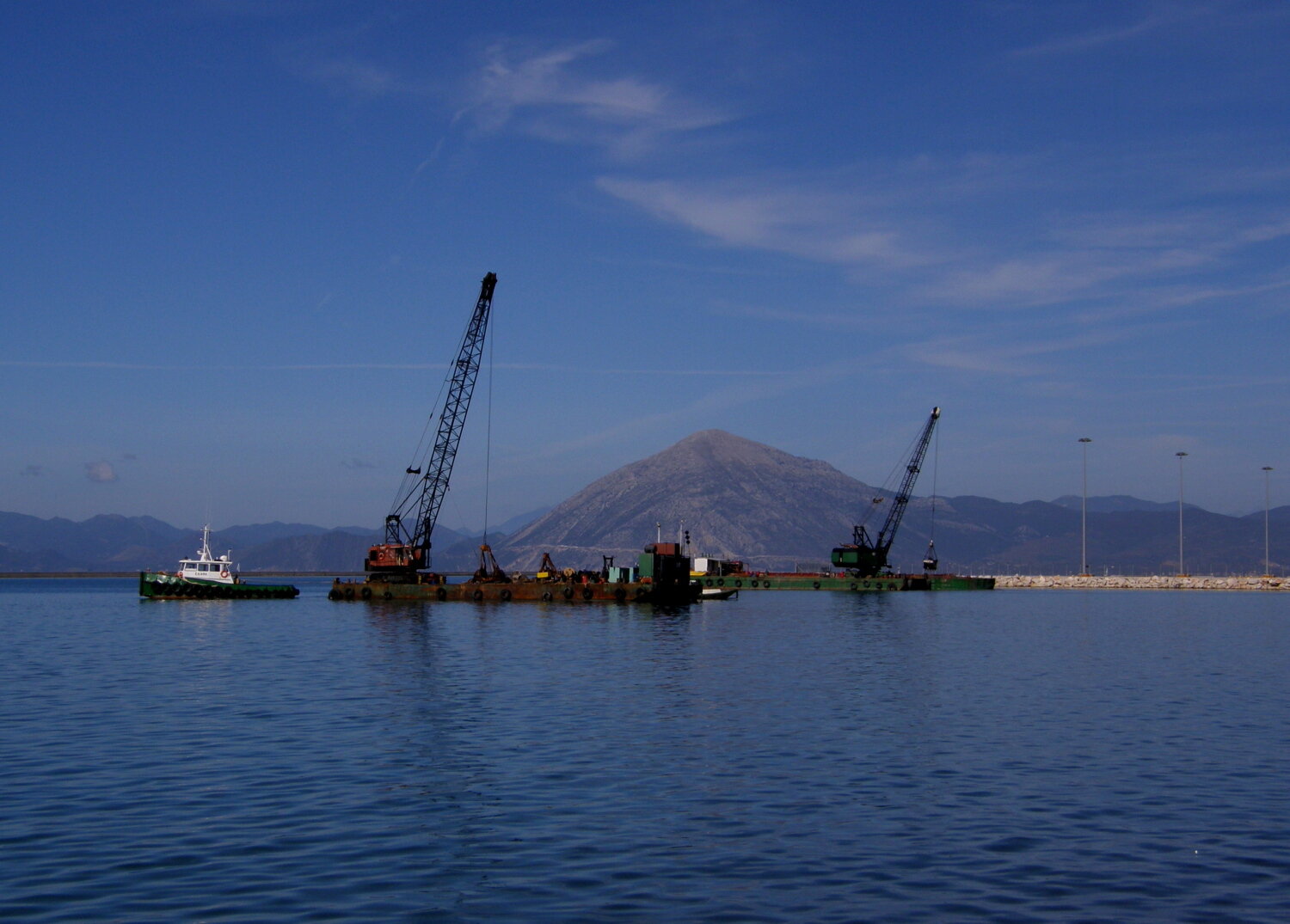 patras port construction works 031112