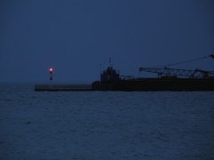 patras south port breakwater red light