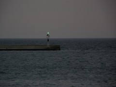 patras south port breakwater green light