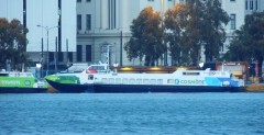 Flying Dolphin 29 with new COSMOTE logo