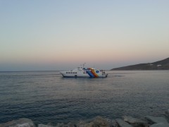 Sea Star departing from Tilos, 7 8 2013
