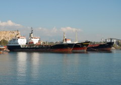 Tanker ships in Elefsina