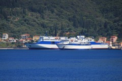 Ionis and Ionian Star, rare meeting at Sami port. 30 4 2013.