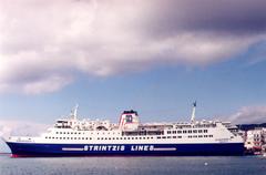 Superferry II at Tinos port