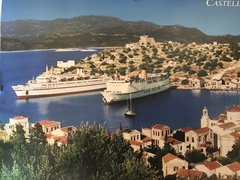 Princessa Marisa and Rodos berthed in Kastellorizon. Photo fame discovered 08082018