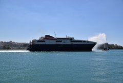 World Champion Jet maiden arrival at Piraeus 19/9/2018 3