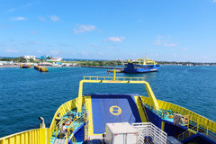 Ultracarga III arriving at Isla Mujeres Ferry Terminal Garage Deck