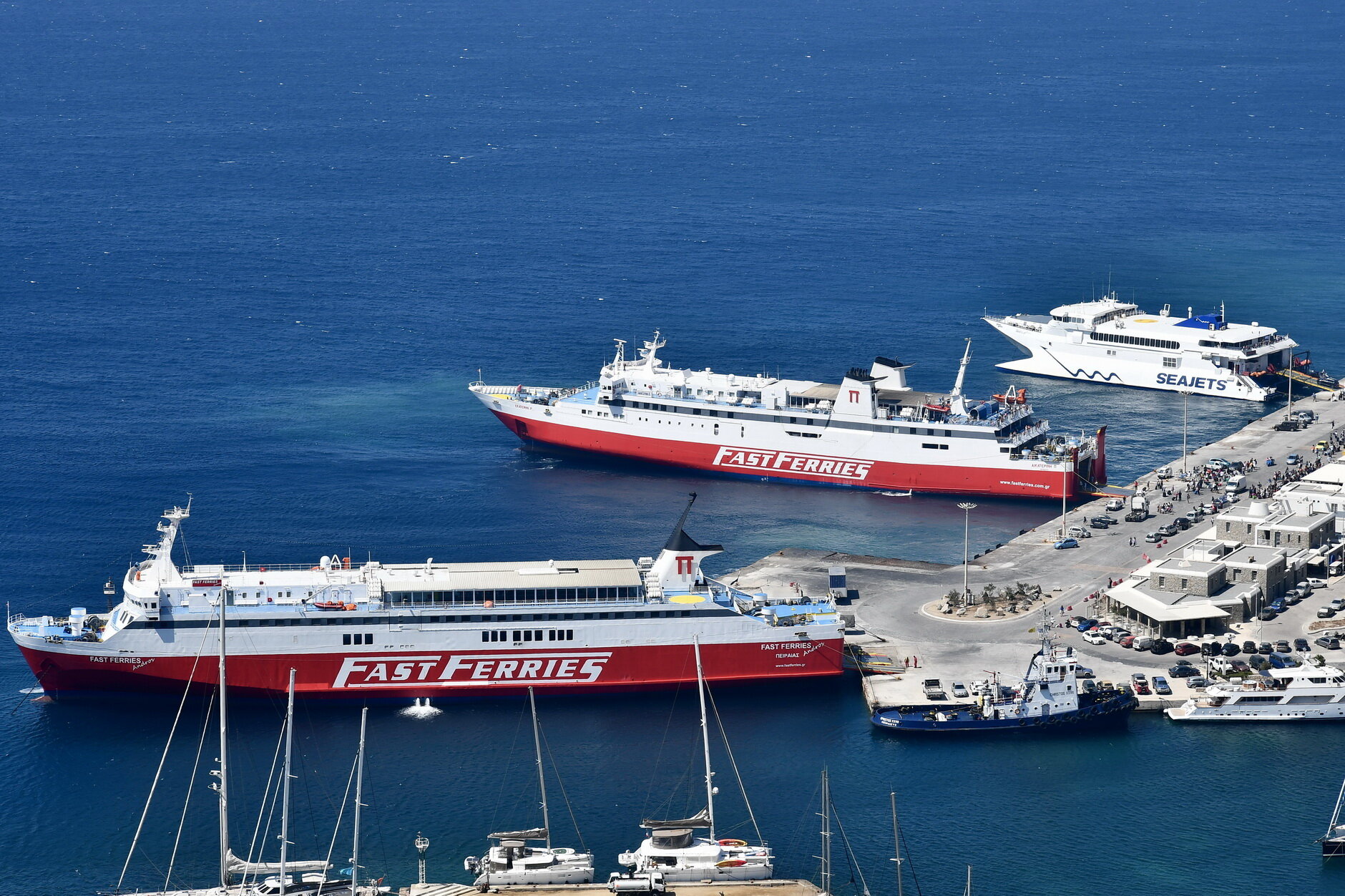 Fast Ferries Andros_Ekaterini P_Naxos Jet_31-08-18_Mykonos
