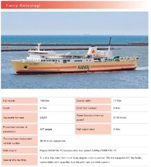Ferry Tsurugi - Ferry Katsuragi - Specifications
