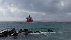 Fast Ferries Andros departure from Tinos