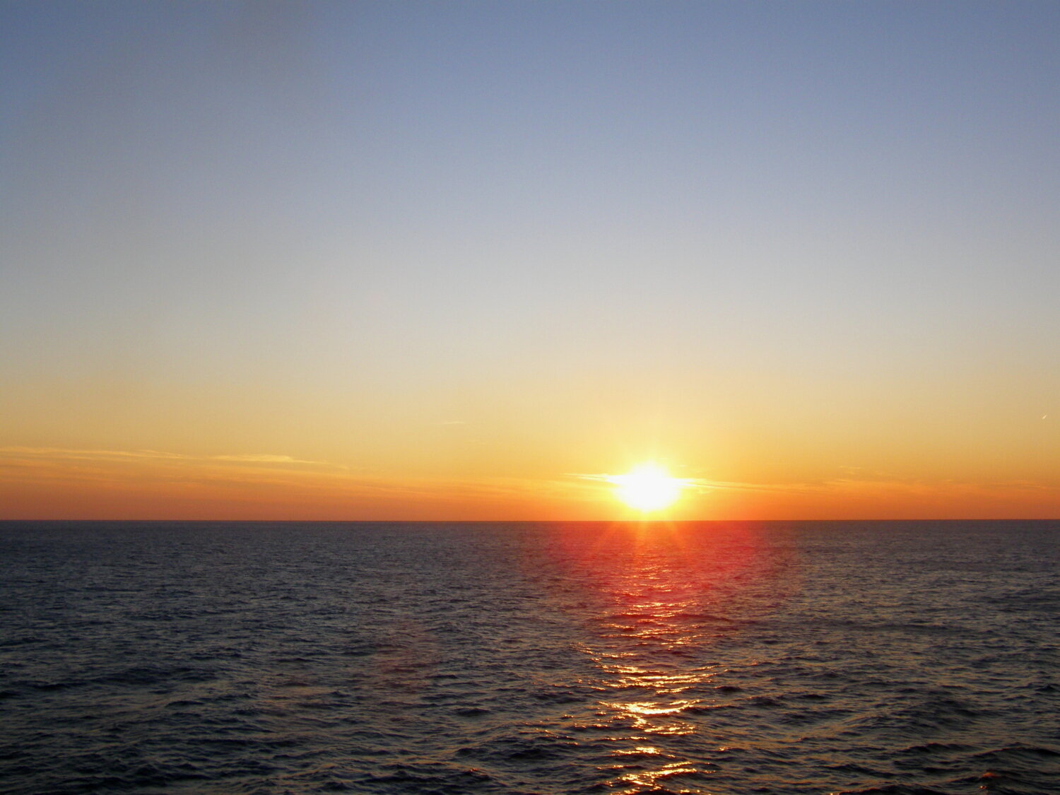 adriatic sea sunset sailing southbound  120322