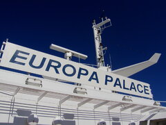 europa palace ex superfast VI port bridge wing name plate 1100322 a